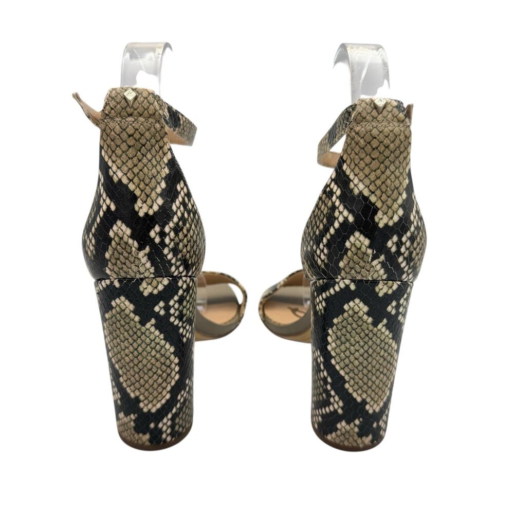 Sam Edelman Yaro Taupe Snakeskin Python Leather B… - image 4